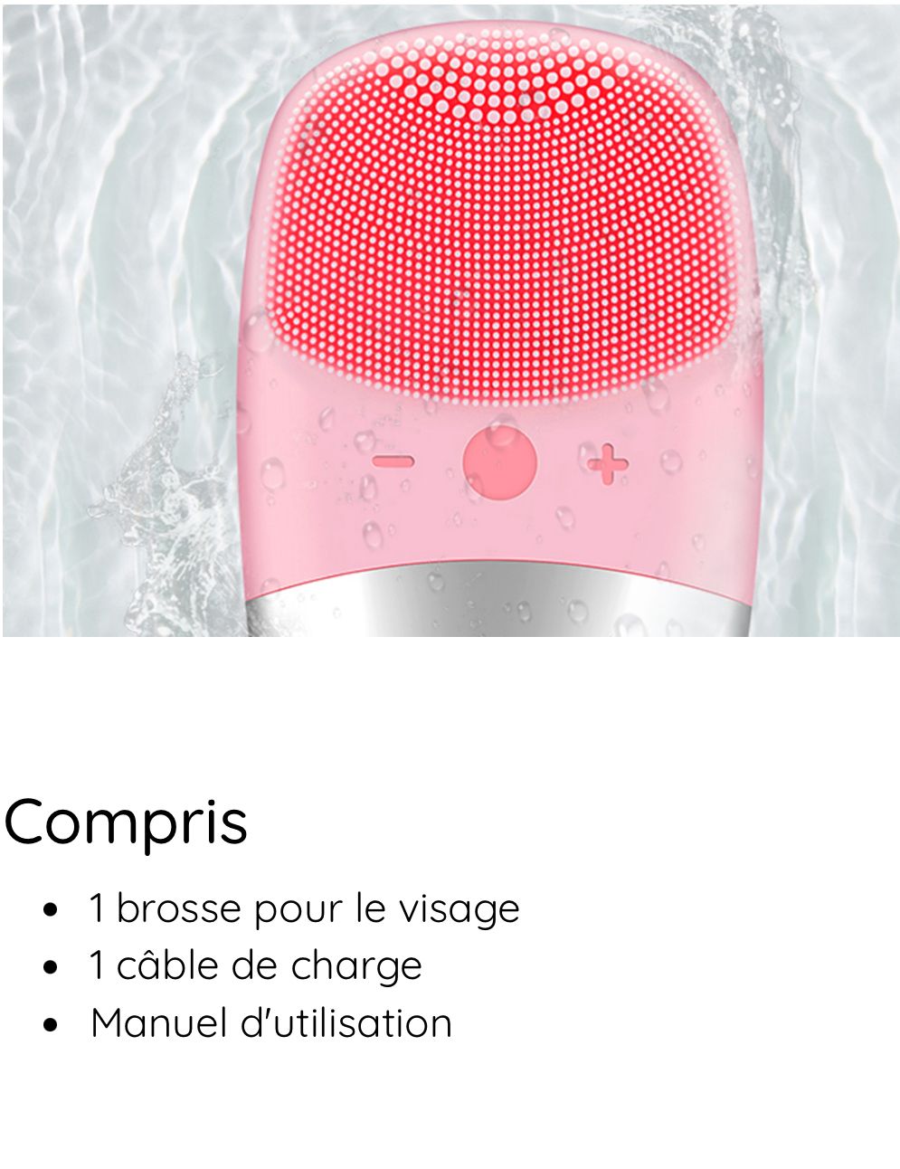 Brosse Nettoyante Visage en Silicone