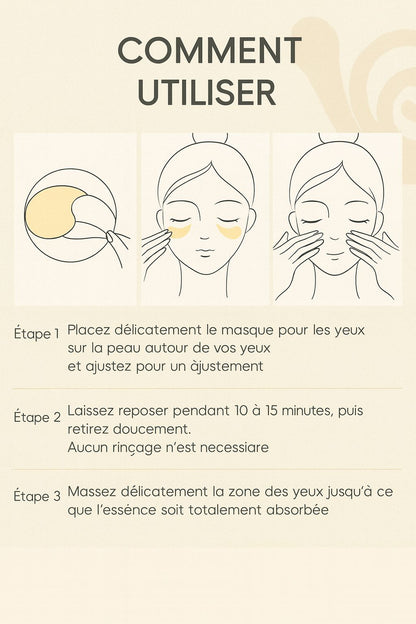 Masque pour les yeux à la bave d'escargot