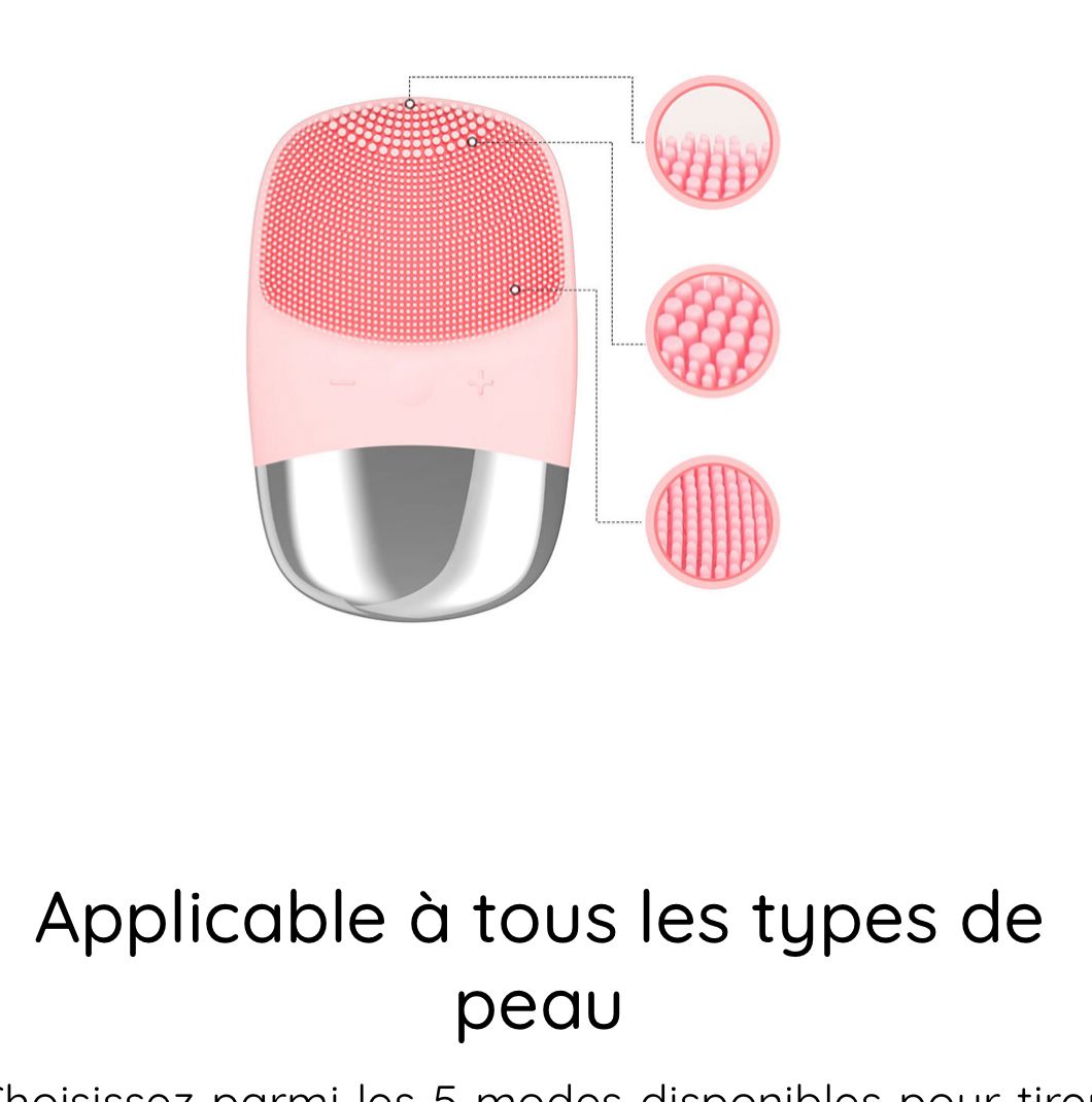 Brosse Nettoyante Visage en Silicone